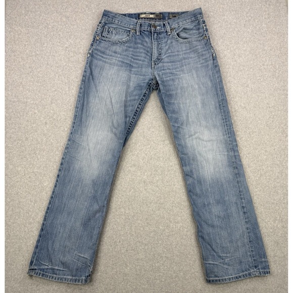 Buckle Other - BKE‎ Jeans Mens 34x31 Light Wash Jake Straight Leg Denim Western Whiskering